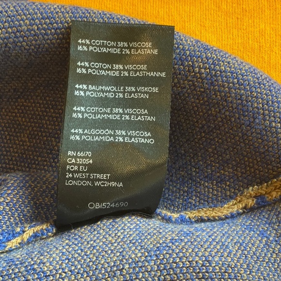 NWOT URBAN OUTFITTERS Blue & Brown Argyle Mini Knit in Size M - Picture 10 of 11